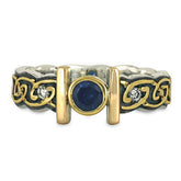 Open Petra Ring with Diamond Accents